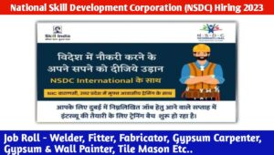 NSDC International Requirements 2023