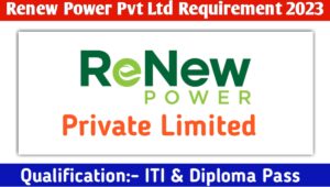 Renew Power Pvt Ltd Requirement 2023