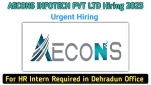 AECONS Infotech Hiring 2023