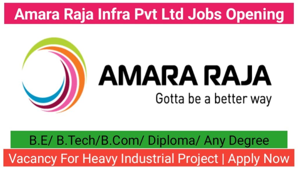 Amara Raja Infra Pvt Ltd Jobs Opening