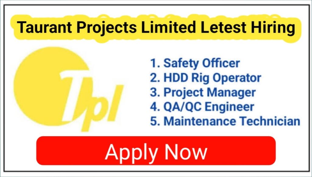 Taurant Projects Ltd Recruitment