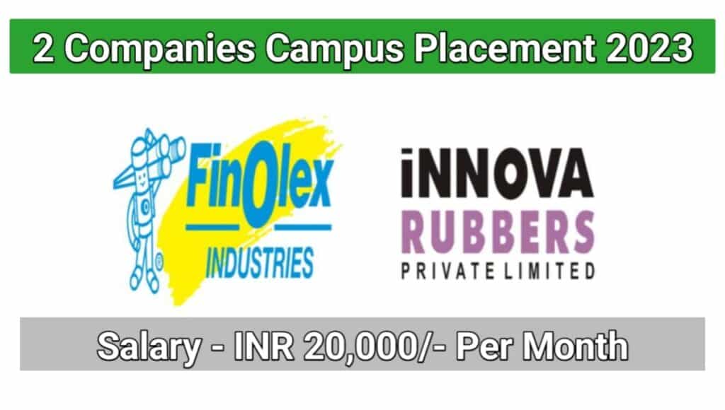 Finolex Industries Ltd Recruitment For Freshers