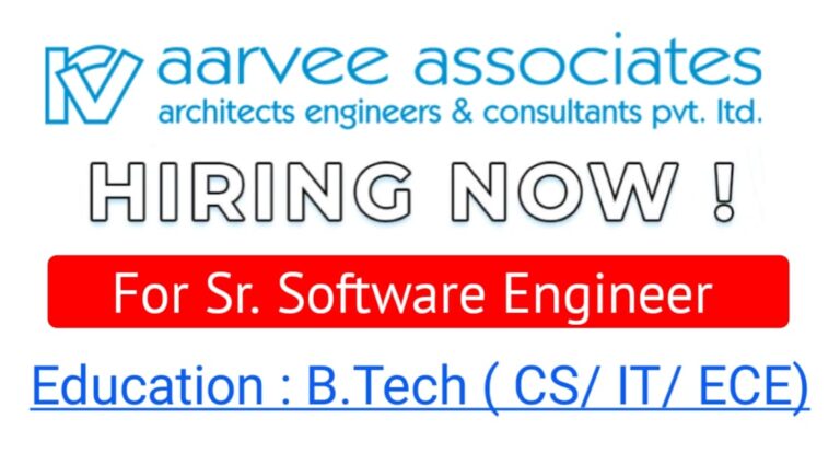 Aarvee Associates Engineers Hiring 2023