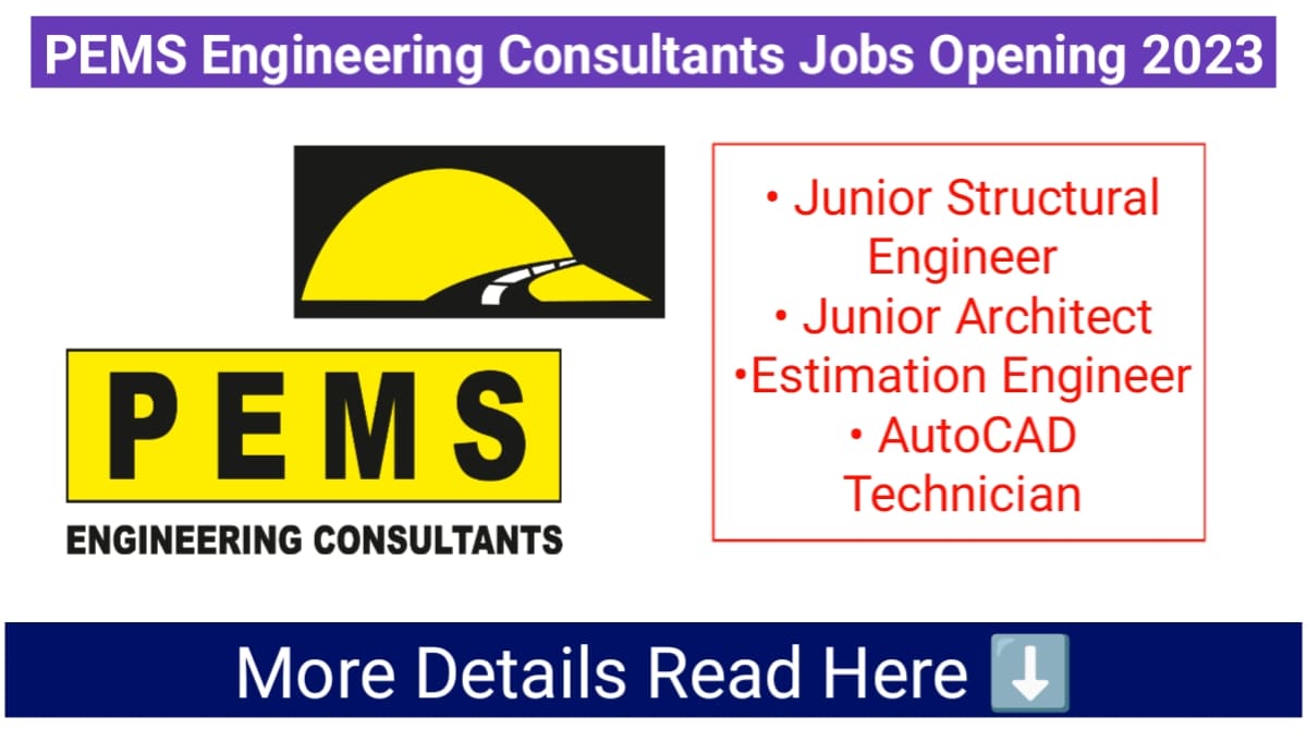 PEMS Engineering Consultants Jobs Opening 2023