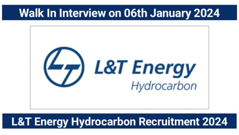 L&T Energy Hydrocarbon Recruitment 2024