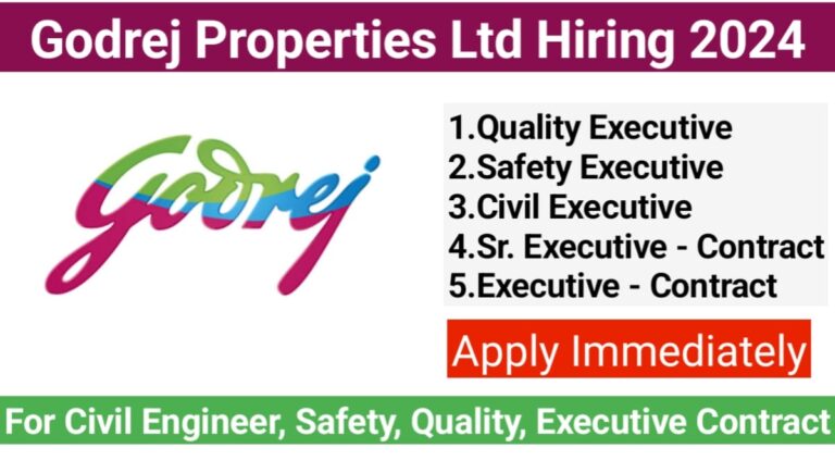 Godrej Properties New Jobs Vacancy 2024