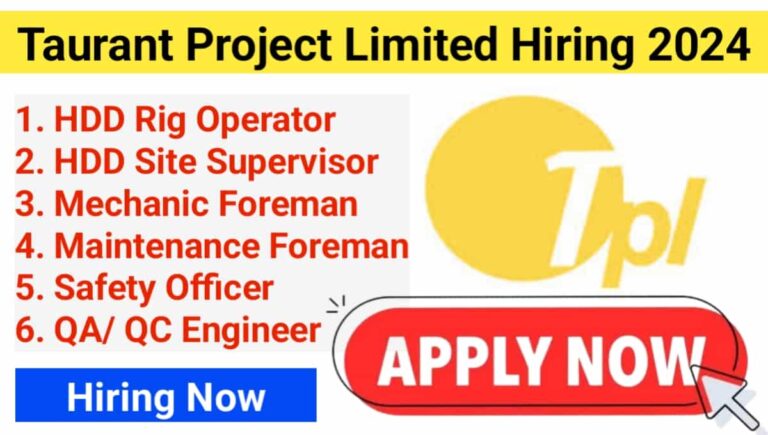 Taurant Project Ltd Recruitment 2024